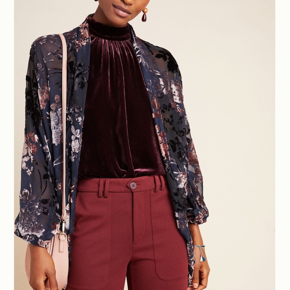 Anthropologie Burn out Kimono